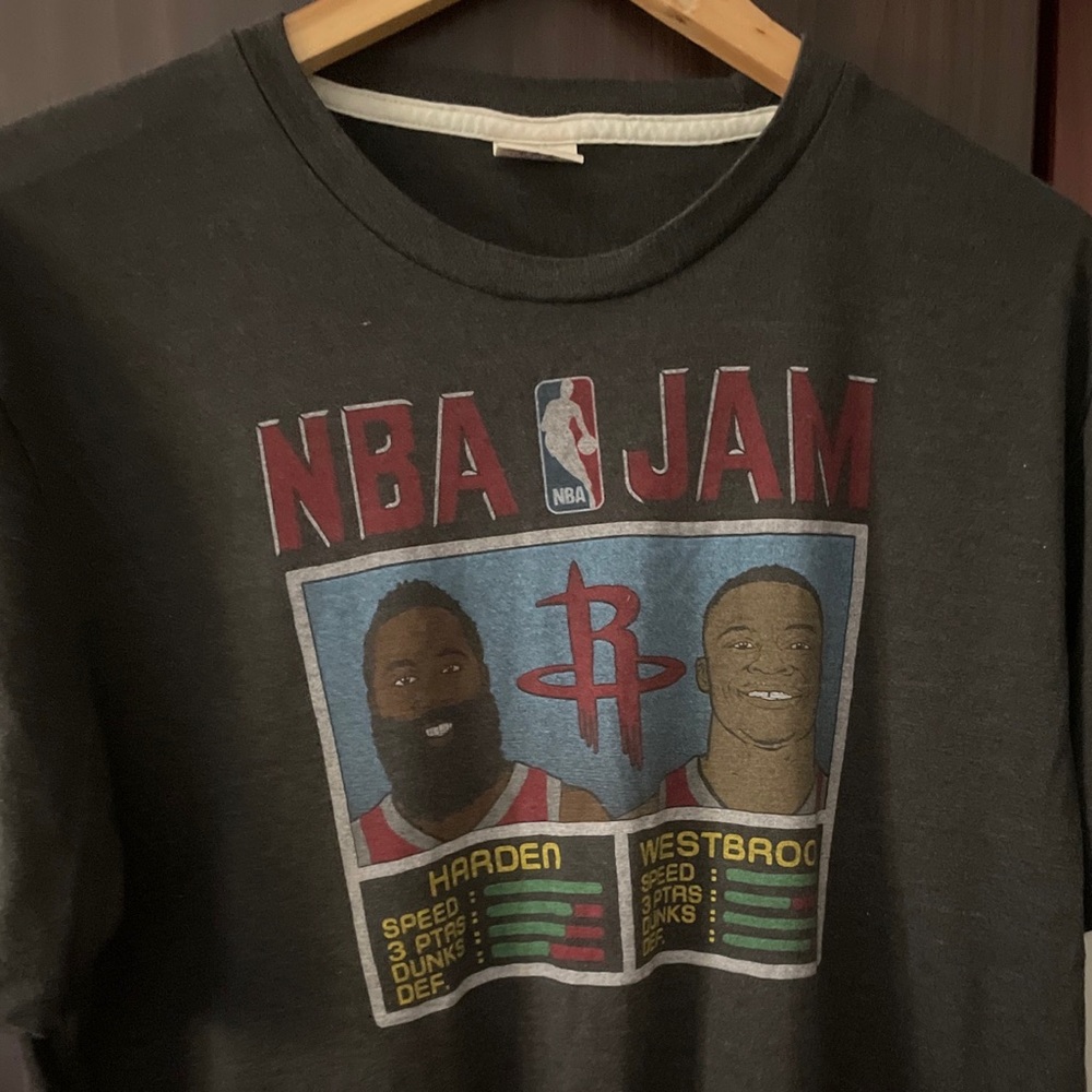 Homage nba jam Westbrook & harden t shirt